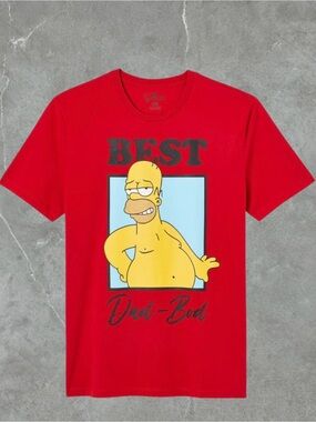 2 for $30 🆕 'Best Dad-Bod' Graphic Red Short-Sleeve Tee